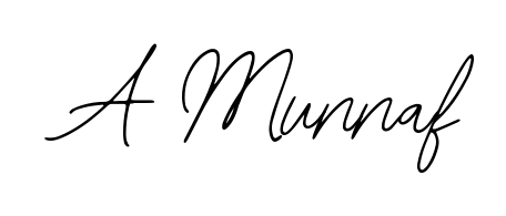 Discover the perfect balance of readability and style for A Munnaf with Bearetta-2O07w font. Create your dream signature today. A Munnaf signature style 12 images and pictures png