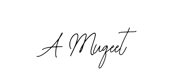 You should practise on your own different ways (Bearetta-2O07w) to write your name (A Muqeet) in signature. don't let someone else do it for you. A Muqeet signature style 12 images and pictures png