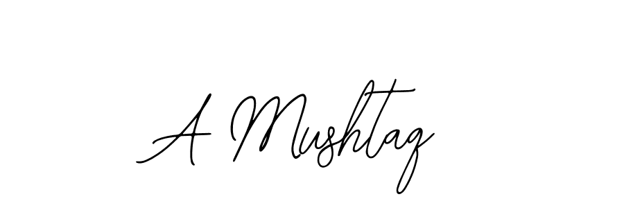 Design your own signature with our free online signature maker. With this signature software, you can create a handwritten (Bearetta-2O07w) signature for name A Mushtaq. A Mushtaq signature style 12 images and pictures png