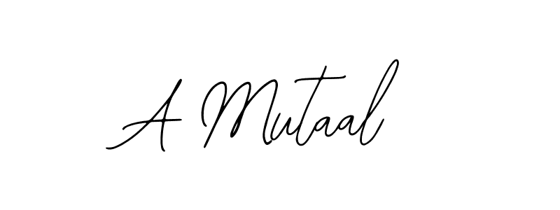 Create a beautiful signature design for name A Mutaal. With this signature (Bearetta-2O07w) fonts, you can make a handwritten signature for free. A Mutaal signature style 12 images and pictures png