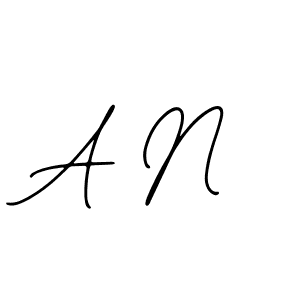 Make a beautiful signature design for name A N. With this signature (Bearetta-2O07w) style, you can create a handwritten signature for free. A N signature style 12 images and pictures png