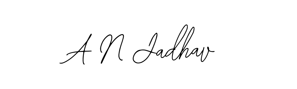 Make a beautiful signature design for name A N Jadhav. With this signature (Bearetta-2O07w) style, you can create a handwritten signature for free. A N Jadhav signature style 12 images and pictures png