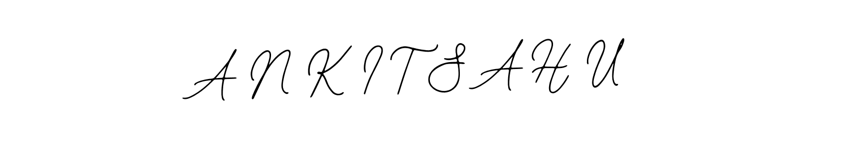 Make a beautiful signature design for name A N K I T S A H U. With this signature (Bearetta-2O07w) style, you can create a handwritten signature for free. A N K I T S A H U signature style 12 images and pictures png