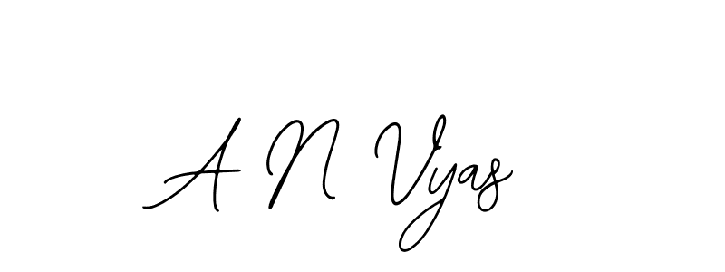 A N Vyas stylish signature style. Best Handwritten Sign (Bearetta-2O07w) for my name. Handwritten Signature Collection Ideas for my name A N Vyas. A N Vyas signature style 12 images and pictures png