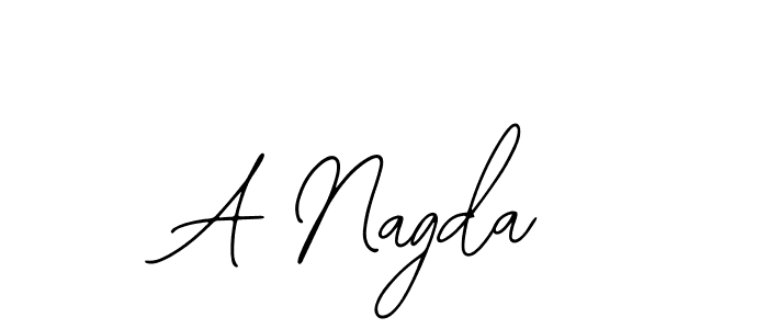 How to make A Nagda name signature. Use Bearetta-2O07w style for creating short signs online. This is the latest handwritten sign. A Nagda signature style 12 images and pictures png