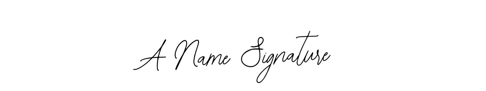 How to make A Name Signature name signature. Use Bearetta-2O07w style for creating short signs online. This is the latest handwritten sign. A Name Signature signature style 12 images and pictures png