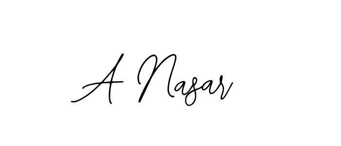 Make a beautiful signature design for name A Nasar. With this signature (Bearetta-2O07w) style, you can create a handwritten signature for free. A Nasar signature style 12 images and pictures png