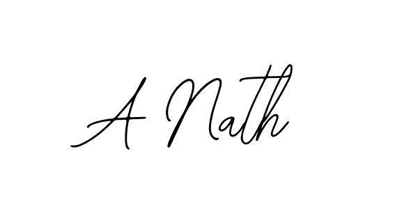 You should practise on your own different ways (Bearetta-2O07w) to write your name (A Nath) in signature. don't let someone else do it for you. A Nath signature style 12 images and pictures png