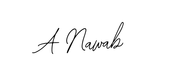 A Nawab stylish signature style. Best Handwritten Sign (Bearetta-2O07w) for my name. Handwritten Signature Collection Ideas for my name A Nawab. A Nawab signature style 12 images and pictures png