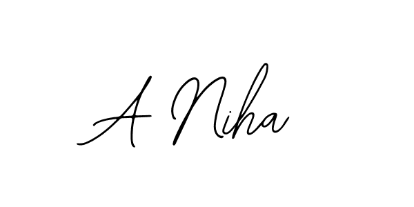 How to make A Niha signature? Bearetta-2O07w is a professional autograph style. Create handwritten signature for A Niha name. A Niha signature style 12 images and pictures png