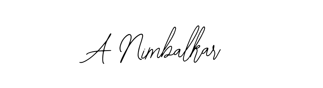 The best way (Bearetta-2O07w) to make a short signature is to pick only two or three words in your name. The name A Nimbalkar include a total of six letters. For converting this name. A Nimbalkar signature style 12 images and pictures png