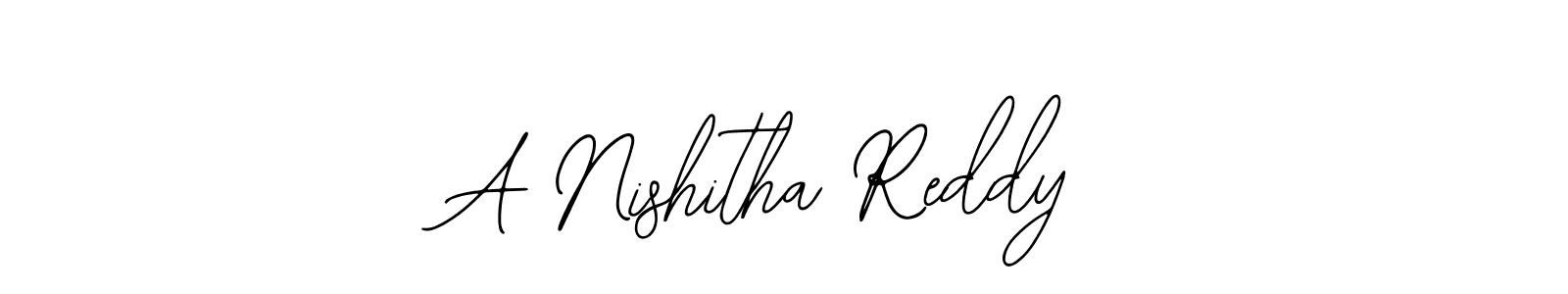 Similarly Bearetta-2O07w is the best handwritten signature design. Signature creator online .You can use it as an online autograph creator for name A Nishitha Reddy. A Nishitha Reddy signature style 12 images and pictures png