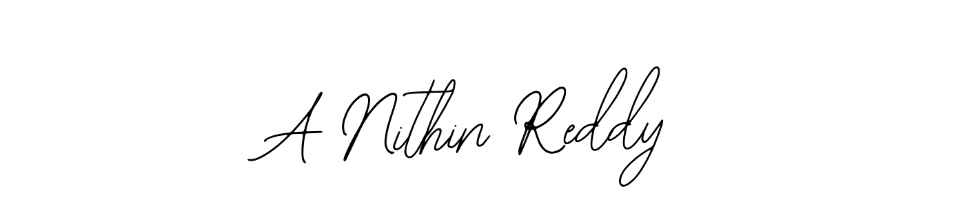 Also You can easily find your signature by using the search form. We will create A Nithin Reddy name handwritten signature images for you free of cost using Bearetta-2O07w sign style. A Nithin Reddy signature style 12 images and pictures png