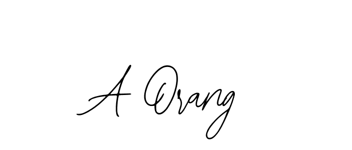 Make a beautiful signature design for name A Orang. With this signature (Bearetta-2O07w) style, you can create a handwritten signature for free. A Orang signature style 12 images and pictures png