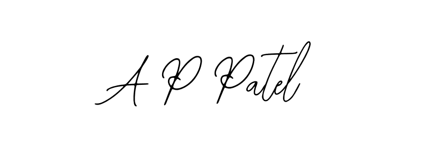 Make a beautiful signature design for name A P Patel. Use this online signature maker to create a handwritten signature for free. A P Patel signature style 12 images and pictures png