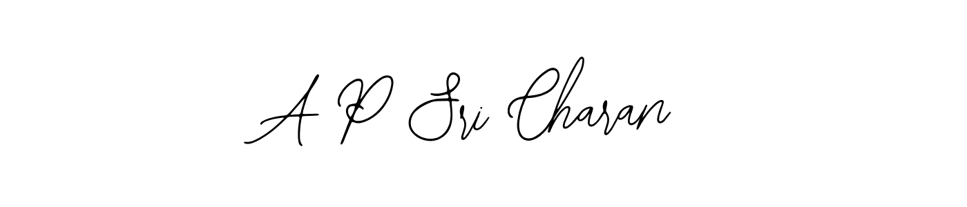 How to Draw A P Sri Charan signature style? Bearetta-2O07w is a latest design signature styles for name A P Sri Charan. A P Sri Charan signature style 12 images and pictures png