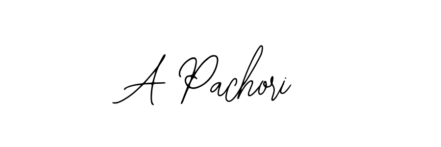 Use a signature maker to create a handwritten signature online. With this signature software, you can design (Bearetta-2O07w) your own signature for name A Pachori. A Pachori signature style 12 images and pictures png