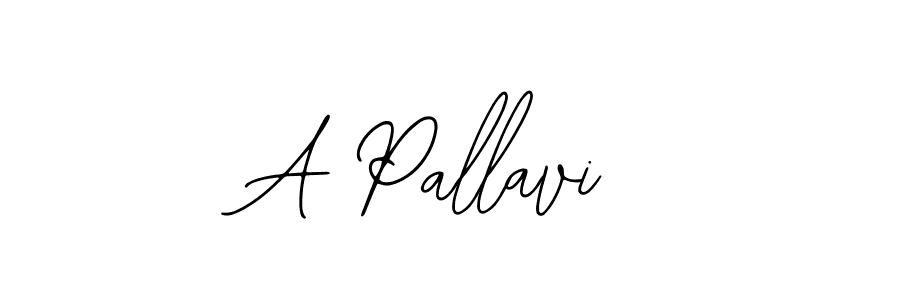 Make a beautiful signature design for name A Pallavi. With this signature (Bearetta-2O07w) style, you can create a handwritten signature for free. A Pallavi signature style 12 images and pictures png