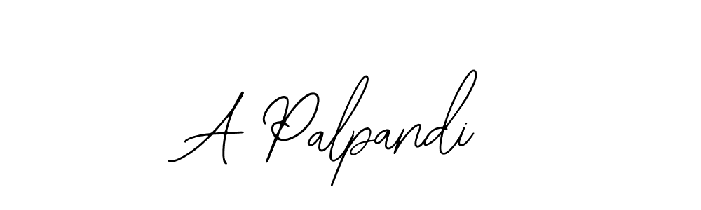 Use a signature maker to create a handwritten signature online. With this signature software, you can design (Bearetta-2O07w) your own signature for name A Palpandi. A Palpandi signature style 12 images and pictures png