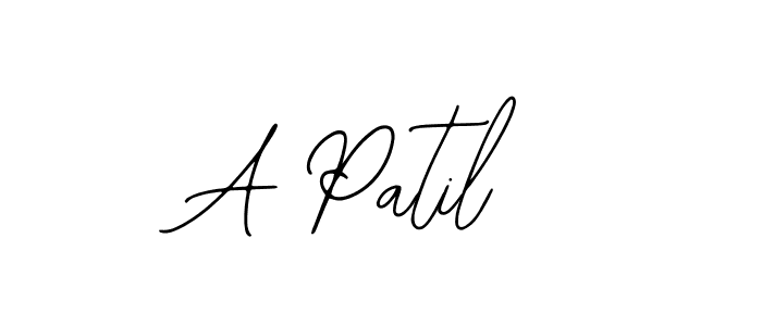 How to make A Patil name signature. Use Bearetta-2O07w style for creating short signs online. This is the latest handwritten sign. A Patil signature style 12 images and pictures png