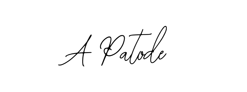 Here are the top 10 professional signature styles for the name A Patode. These are the best autograph styles you can use for your name. A Patode signature style 12 images and pictures png