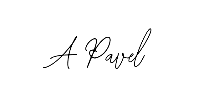 Design your own signature with our free online signature maker. With this signature software, you can create a handwritten (Bearetta-2O07w) signature for name A Pavel. A Pavel signature style 12 images and pictures png