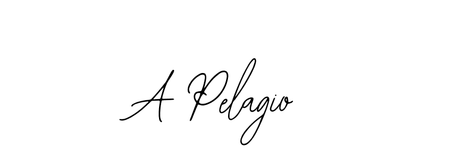 You should practise on your own different ways (Bearetta-2O07w) to write your name (A Pelagio) in signature. don't let someone else do it for you. A Pelagio signature style 12 images and pictures png