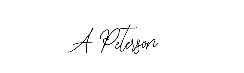 Use a signature maker to create a handwritten signature online. With this signature software, you can design (Bearetta-2O07w) your own signature for name A Peterson. A Peterson signature style 12 images and pictures png