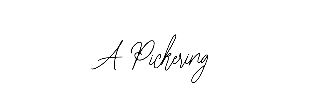 How to make A Pickering signature? Bearetta-2O07w is a professional autograph style. Create handwritten signature for A Pickering name. A Pickering signature style 12 images and pictures png