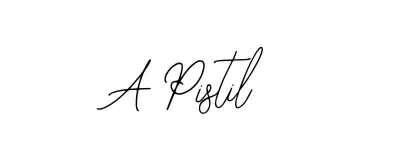 Similarly Bearetta-2O07w is the best handwritten signature design. Signature creator online .You can use it as an online autograph creator for name A Pistil. A Pistil signature style 12 images and pictures png