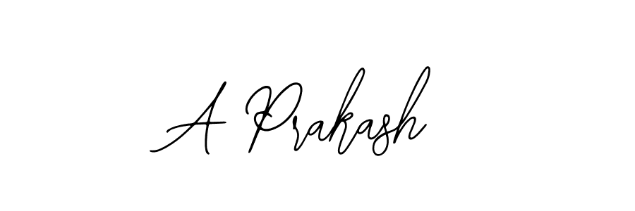 How to make A Prakash name signature. Use Bearetta-2O07w style for creating short signs online. This is the latest handwritten sign. A Prakash signature style 12 images and pictures png
