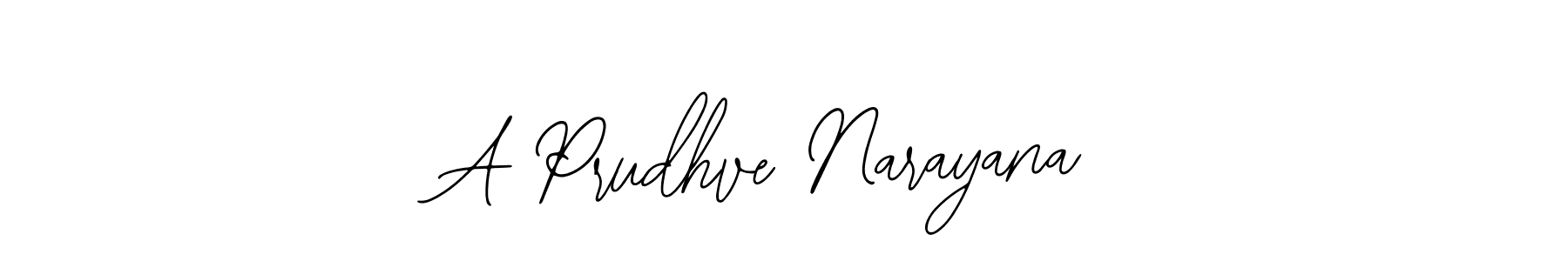 Design your own signature with our free online signature maker. With this signature software, you can create a handwritten (Bearetta-2O07w) signature for name A Prudhve Narayana. A Prudhve Narayana signature style 12 images and pictures png