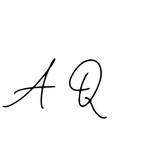 You should practise on your own different ways (Bearetta-2O07w) to write your name (A Q) in signature. don't let someone else do it for you. A Q signature style 12 images and pictures png