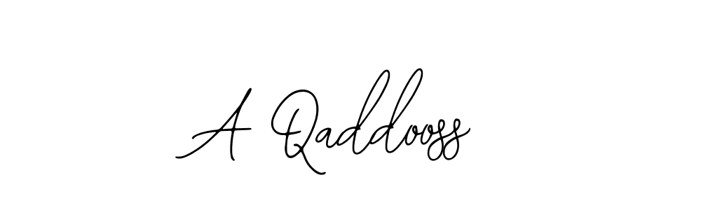 The best way (Bearetta-2O07w) to make a short signature is to pick only two or three words in your name. The name A Qaddooss include a total of six letters. For converting this name. A Qaddooss signature style 12 images and pictures png