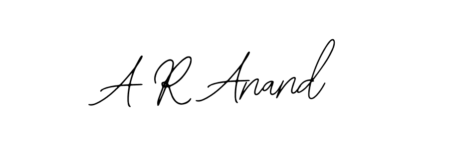 Create a beautiful signature design for name A R Anand. With this signature (Bearetta-2O07w) fonts, you can make a handwritten signature for free. A R Anand signature style 12 images and pictures png