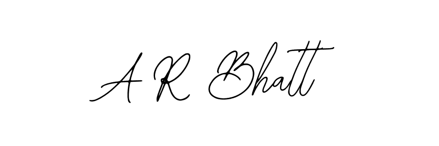 How to make A R Bhatt signature? Bearetta-2O07w is a professional autograph style. Create handwritten signature for A R Bhatt name. A R Bhatt signature style 12 images and pictures png