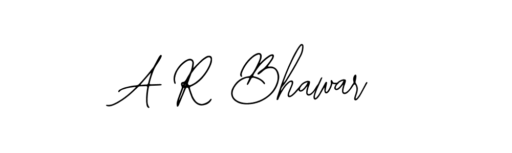 Design your own signature with our free online signature maker. With this signature software, you can create a handwritten (Bearetta-2O07w) signature for name A R Bhawar. A R Bhawar signature style 12 images and pictures png