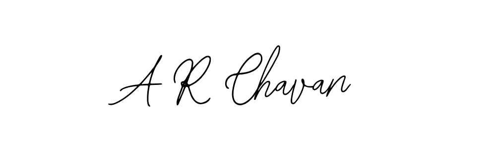 How to make A R Chavan name signature. Use Bearetta-2O07w style for creating short signs online. This is the latest handwritten sign. A R Chavan signature style 12 images and pictures png