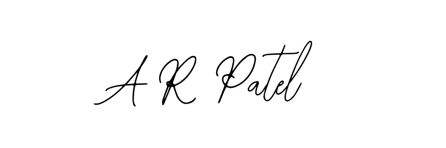 You should practise on your own different ways (Bearetta-2O07w) to write your name (A R Patel) in signature. don't let someone else do it for you. A R Patel signature style 12 images and pictures png