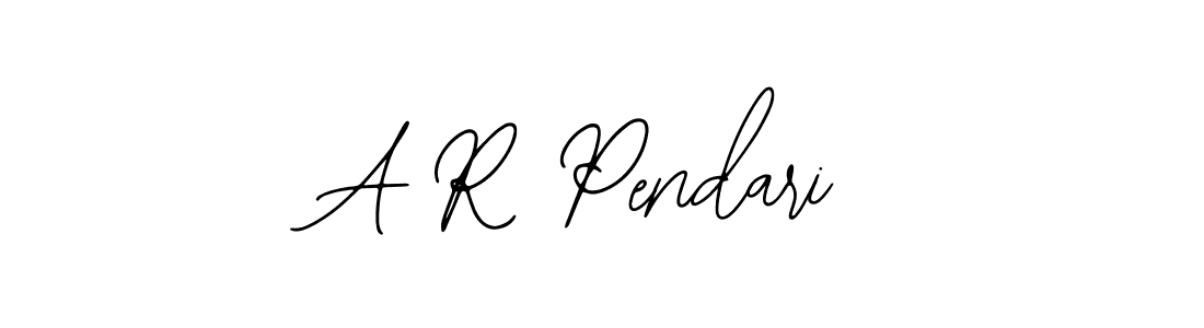The best way (Bearetta-2O07w) to make a short signature is to pick only two or three words in your name. The name A R Pendari include a total of six letters. For converting this name. A R Pendari signature style 12 images and pictures png