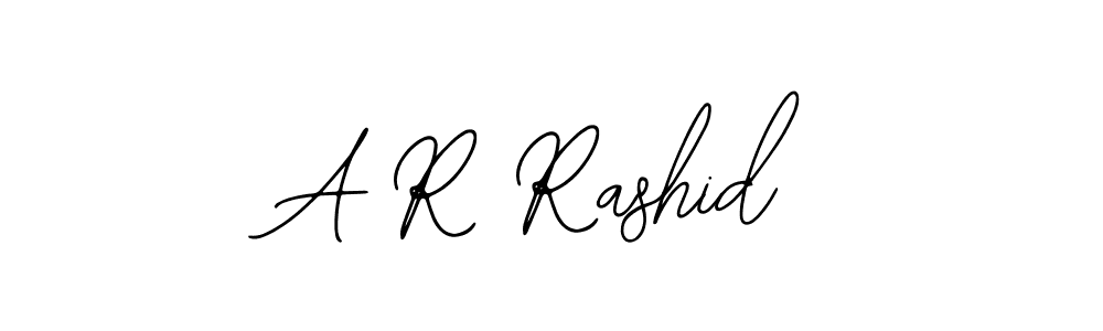 Bearetta-2O07w is a professional signature style that is perfect for those who want to add a touch of class to their signature. It is also a great choice for those who want to make their signature more unique. Get A R Rashid name to fancy signature for free. A R Rashid signature style 12 images and pictures png