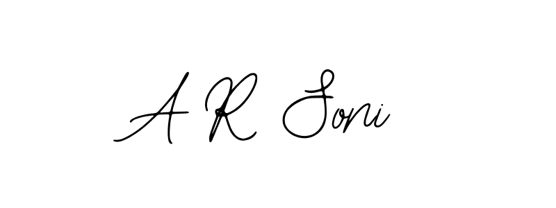 Design your own signature with our free online signature maker. With this signature software, you can create a handwritten (Bearetta-2O07w) signature for name A R Soni. A R Soni signature style 12 images and pictures png