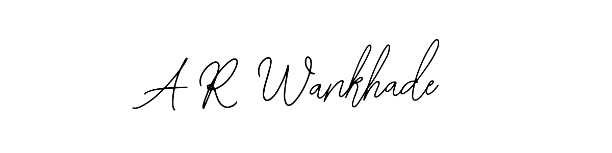 Design your own signature with our free online signature maker. With this signature software, you can create a handwritten (Bearetta-2O07w) signature for name A R Wankhade. A R Wankhade signature style 12 images and pictures png