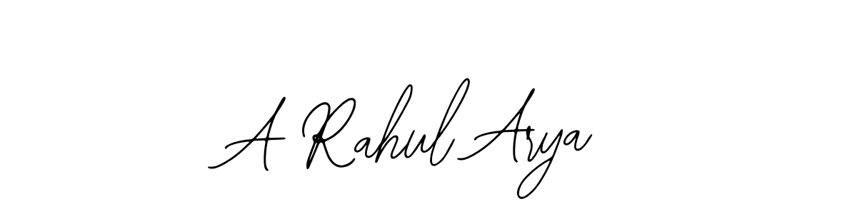 Create a beautiful signature design for name A Rahul Arya. With this signature (Bearetta-2O07w) fonts, you can make a handwritten signature for free. A Rahul Arya signature style 12 images and pictures png