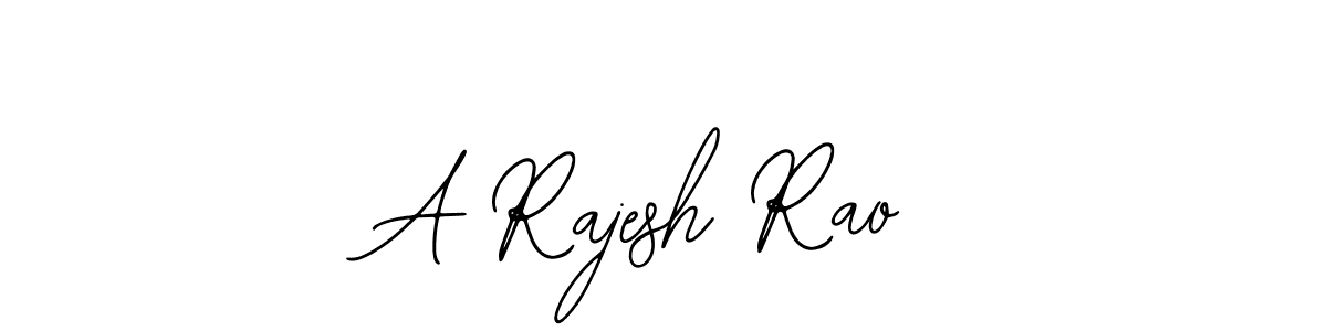 Design your own signature with our free online signature maker. With this signature software, you can create a handwritten (Bearetta-2O07w) signature for name A Rajesh Rao. A Rajesh Rao signature style 12 images and pictures png