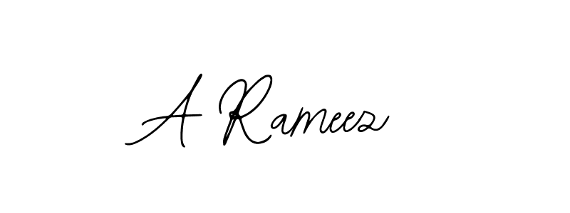 Design your own signature with our free online signature maker. With this signature software, you can create a handwritten (Bearetta-2O07w) signature for name A Rameez. A Rameez signature style 12 images and pictures png