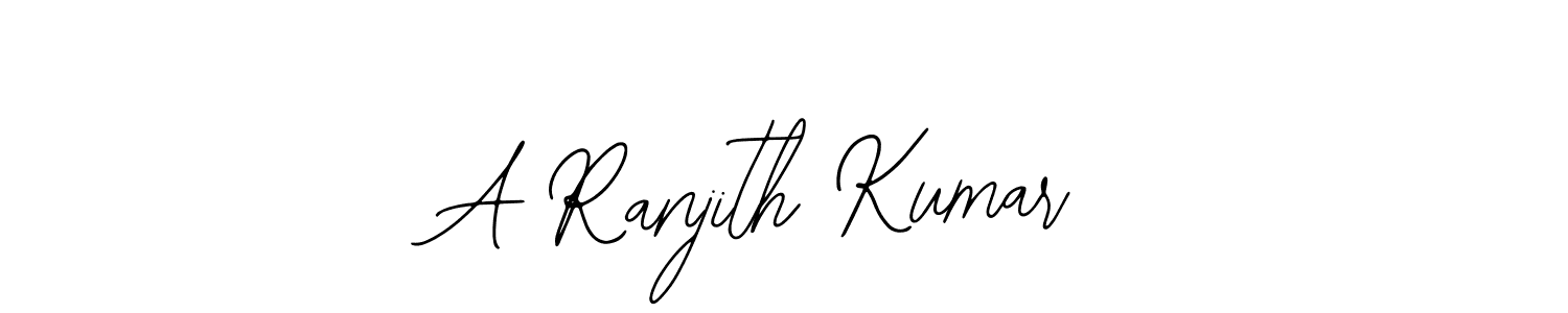 You should practise on your own different ways (Bearetta-2O07w) to write your name (A Ranjith Kumar) in signature. don't let someone else do it for you. A Ranjith Kumar signature style 12 images and pictures png