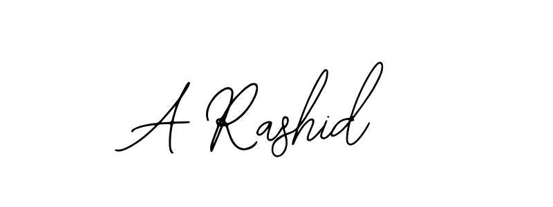 Also You can easily find your signature by using the search form. We will create A Rashid name handwritten signature images for you free of cost using Bearetta-2O07w sign style. A Rashid signature style 12 images and pictures png