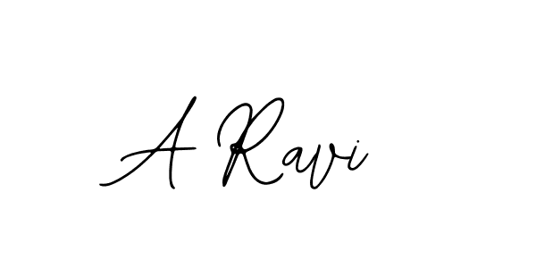 Design your own signature with our free online signature maker. With this signature software, you can create a handwritten (Bearetta-2O07w) signature for name A Ravi. A Ravi signature style 12 images and pictures png