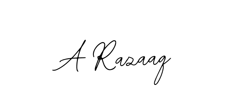 Make a beautiful signature design for name A Razaaq. With this signature (Bearetta-2O07w) style, you can create a handwritten signature for free. A Razaaq signature style 12 images and pictures png